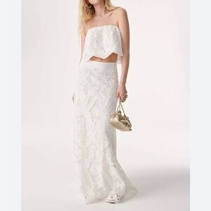 ba&sh White Inca Skirt & Top